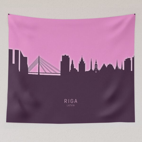 Item preview, Riga Latvia Skyline designed and sold by ArtPrints.