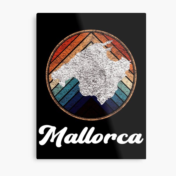 mallorca summer retro vintage  Metal Print