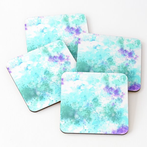 Item preview, Abstract Teal and Purple Splotches designed and sold by Joe-s.