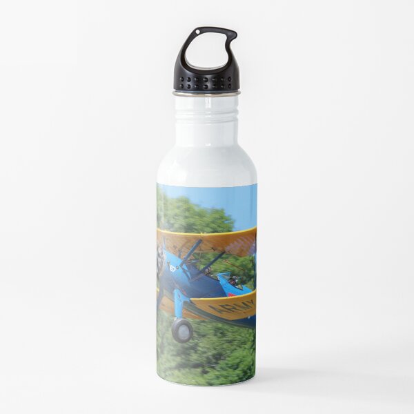 Boeing-Stearman Kaydet Biplane Trainer Aircraft Water Bottle