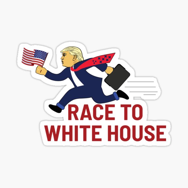 Vote for Trump : Race to white house Sticker