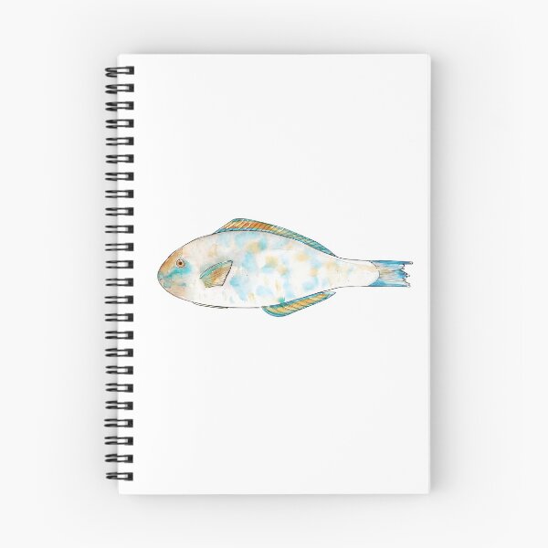 Item preview, Watercolor hand drawn illustration of Parrot fish designed and sold by FuzzyLogicKate.