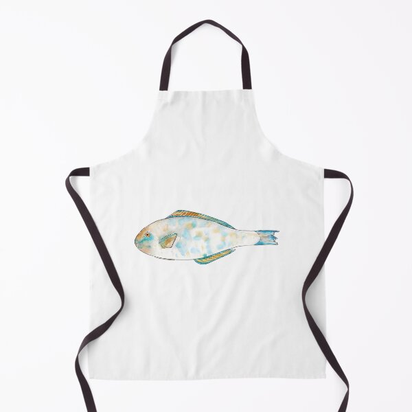 Item preview, Watercolor hand drawn illustration of Parrot fish designed and sold by FuzzyLogicKate.