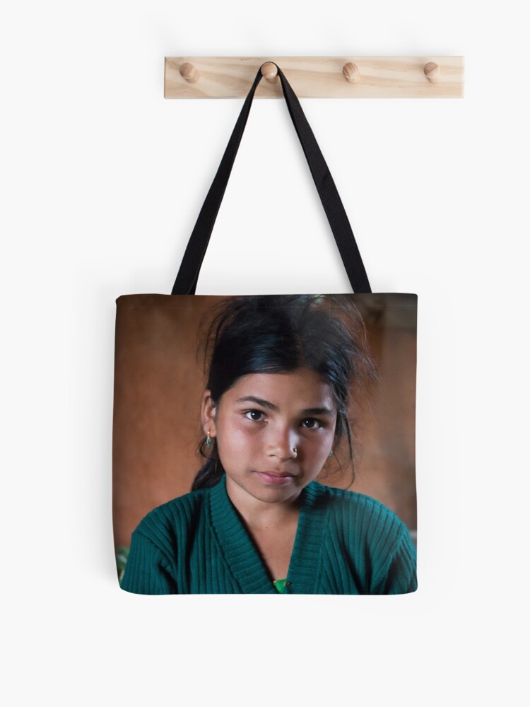 Thumbnail 1 of 2, Tote Bag, Girl in Thulasain designed and sold by missatgerebut.