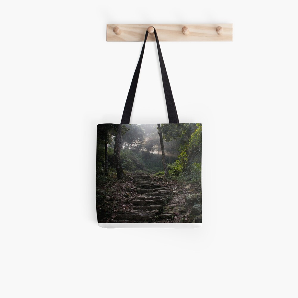 Stairs to the mountain Tote Bag