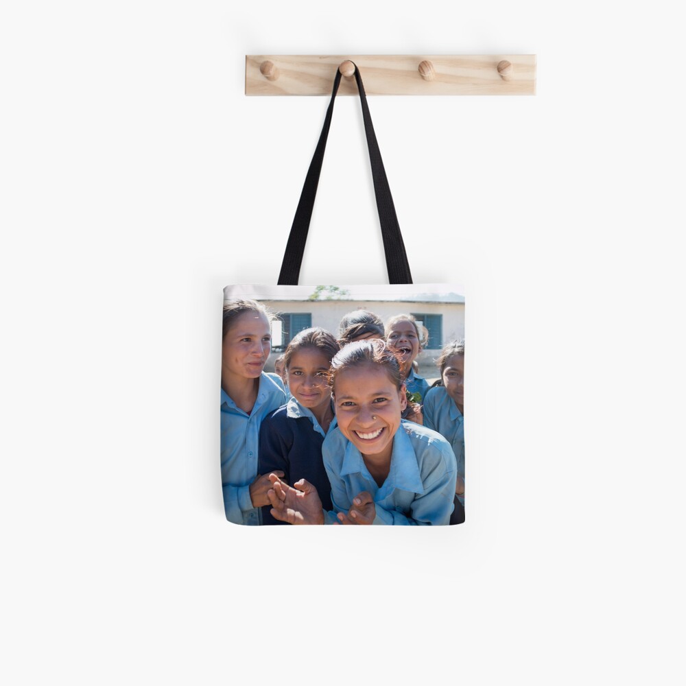 Girls In Tesinge - Far-west Nepal Tote Bag