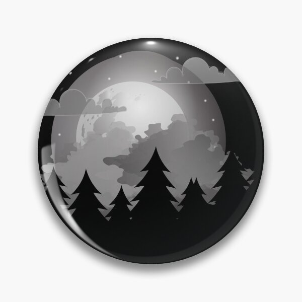 Artikelvorschau, Unheimliche Nacht, heller Mond, schwarze Bäume Halloween Design | Geschenkideen für Halloween entworfen und verkauft von Rohit Mane.