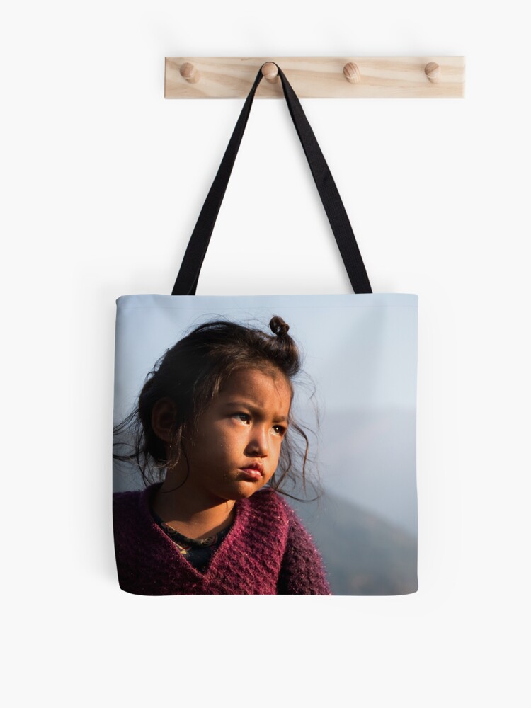 Thumbnail 1 of 2, Tote Bag, Little girl designed and sold by missatgerebut.