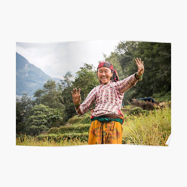 Lovely Aunty Dancing in Gyachchok (Gorkha district) Poster