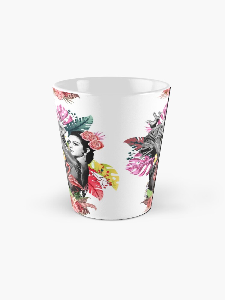 Imagen 2 de 4, Taza de café con la obra Lola Flores Tropical Flamenco, diseñada y vendida por danimota.