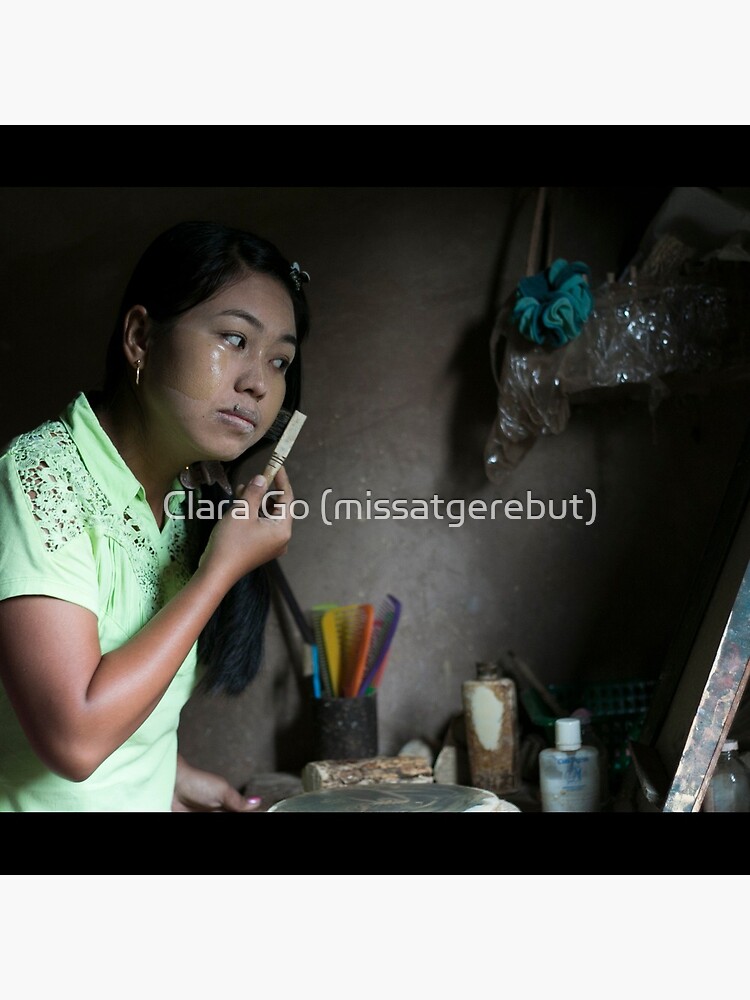 Thumbnail 2 of 2, Tote Bag, Each Morning ritual in every Myanmar House: Thanaka! designed and sold by missatgerebut.