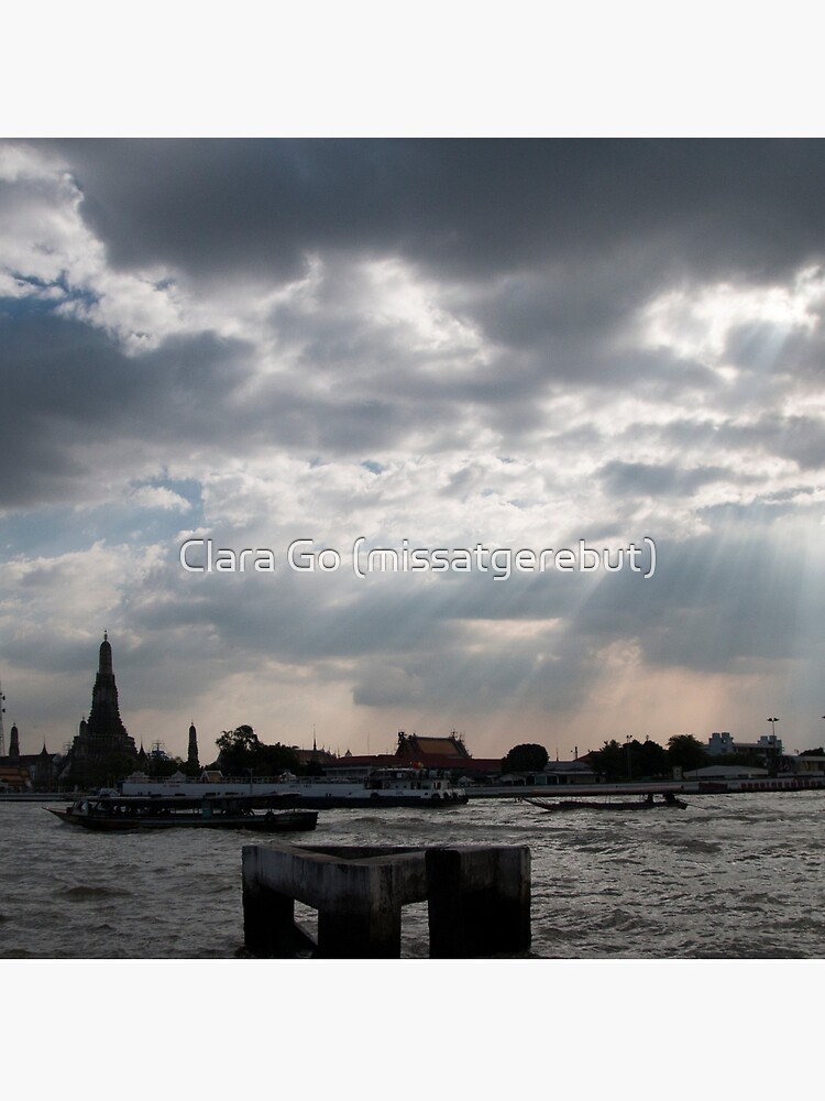 Thumbnail 2 of 2, Tote Bag, Enjoying Sunlight beside the River in Bangkok designed and sold by missatgerebut.