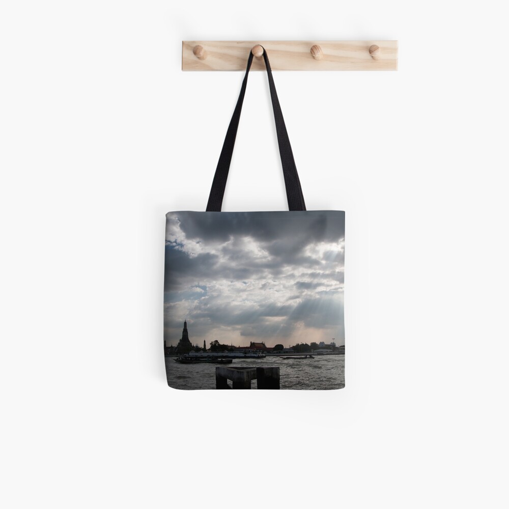 Enjoying Sunlight beside the River in Bangkok Tote Bag