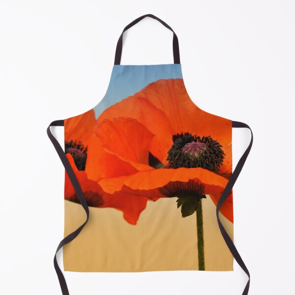 Item preview, VIBRANT ORIENTAL RED POPPIES AGAINST A VIVID BLUE SKY designed and sold by Teresa Chipperfield.