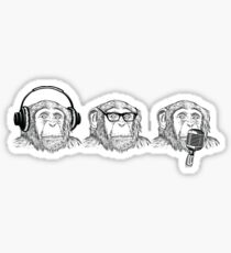 Hear Evil, See Evil, Speak Evil Sticker