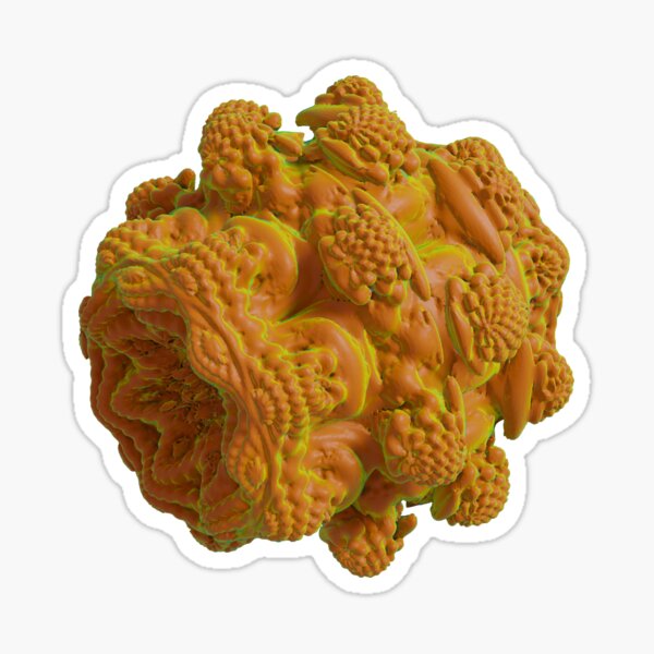 3D Fractal Mandelbulb Sticker