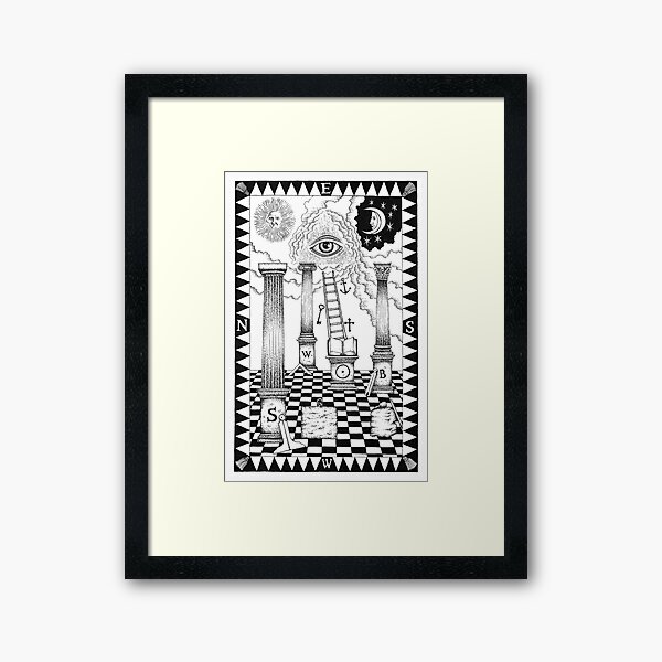 Lewis Masonic - Cards / Prints > First Degree Tracing Board