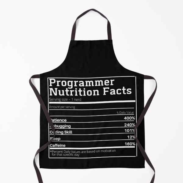 Item preview, Programmer nutrition facts designed and sold by KauzSL.