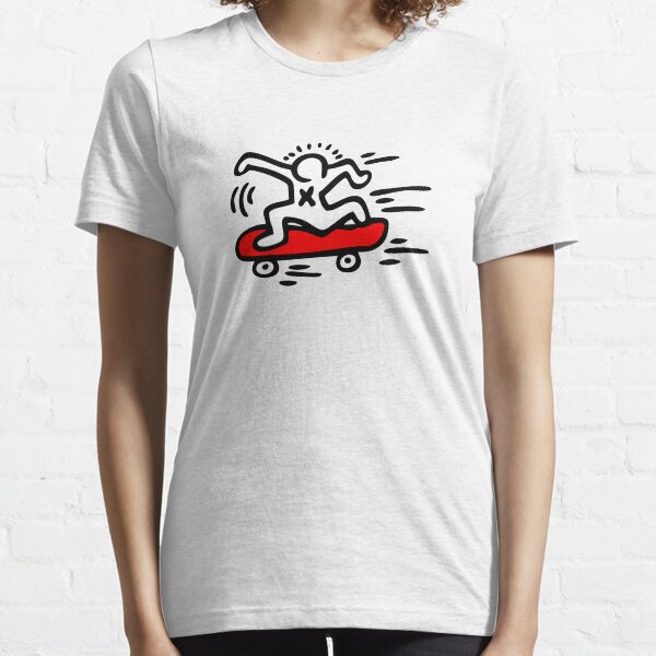 Keith Haring - Skate Lover/ 1988 / Talking Heads / Abstract / Pop Art Essential T-Shirt