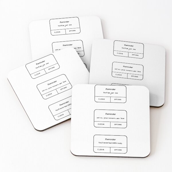 Item preview, Reminder notification You'll be just fine pack  designed and sold by Palm Tree Atelier.