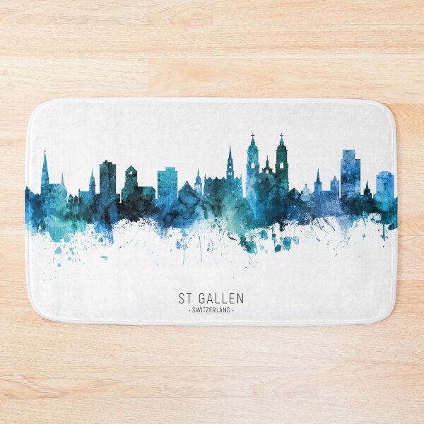 Item preview, St Gallen Switzerland Skyline designed and sold by ArtPrints.