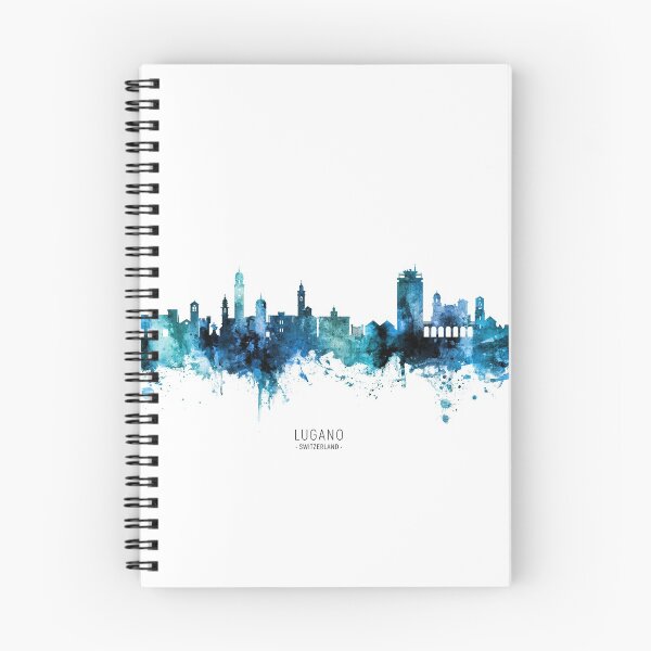 Item preview, Lugano Switzerland Skyline designed and sold by ArtPrints.