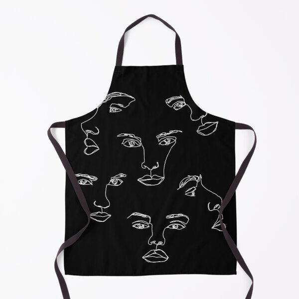 Item preview, Faces line drawing illustration - Cyra Black designed and sold by TheColourStudy.
