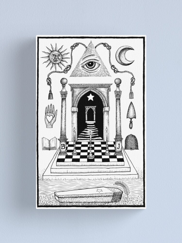 Masonic 2nd degree tracing board by Gemma Gary | Hardcover Journal