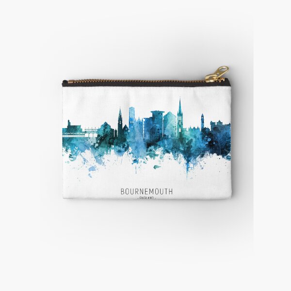 Aperçu de l'œuvre Bournemouth England Skyline créée et vendue par ArtPrints.