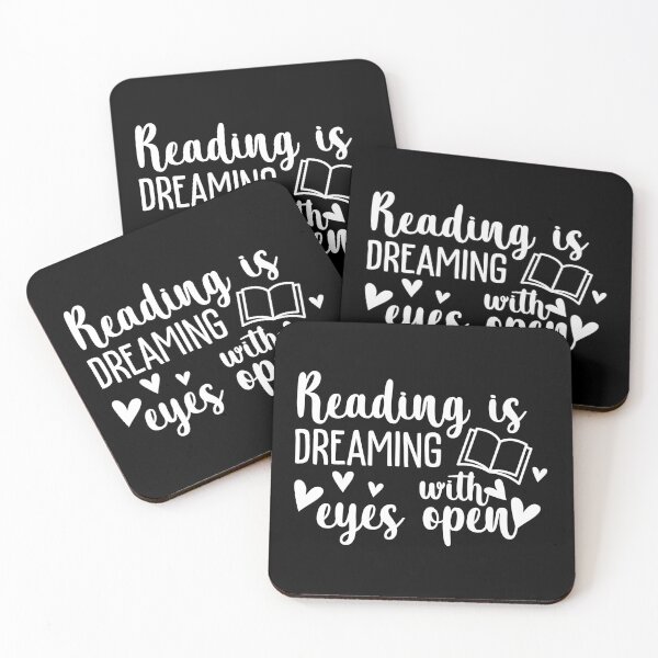Item preview, Reading is dreaming with my eyes open designed and sold by NerdySherds.