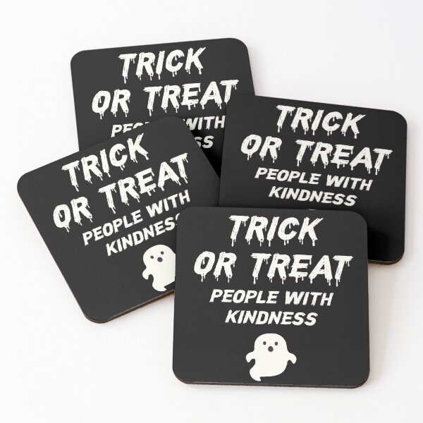 Item preview, Trick Or Treat People With Kindness Unisex Mens Womens T-Shirt Halloween Ghost designed and sold by Asampogna.