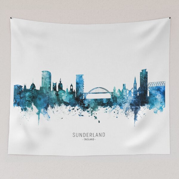 Item preview, Sunderland England Skyline designed and sold by ArtPrints.