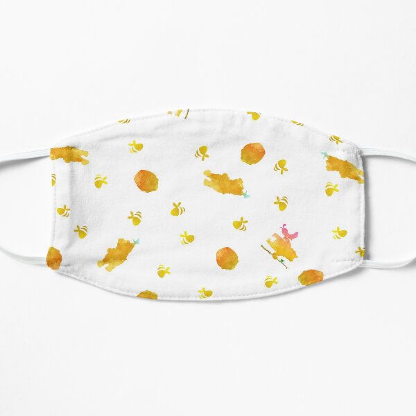 Honey Yellow Bear Face Mask By Ely Designs Redbubble