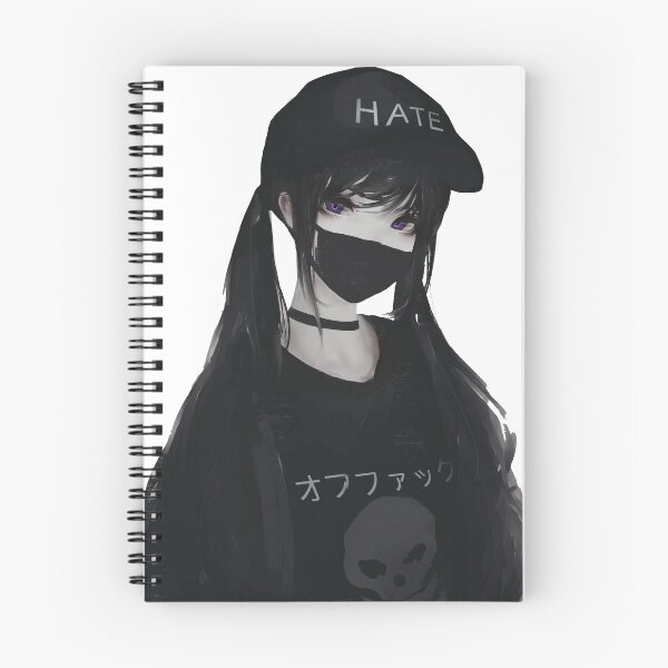 Artikelvorschau, Anime Mädchen mit einem schwarzen Hemd entworfen und verkauft von DeadnzStore.