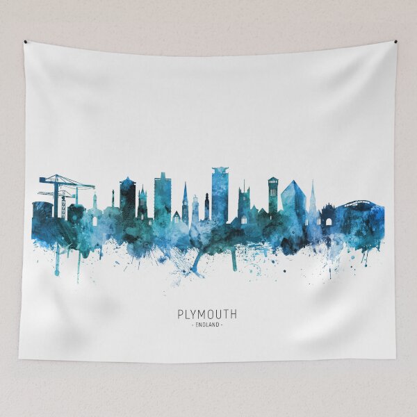Item preview, Plymouth England Skyline designed and sold by ArtPrints.