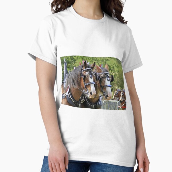 Aperçu de l'œuvre Chevaux Clydesdale - Paire de conduite créée et vendue par Richenda.