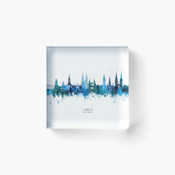Item preview, Lubeck Germany Skyline designed and sold by ArtPrints.