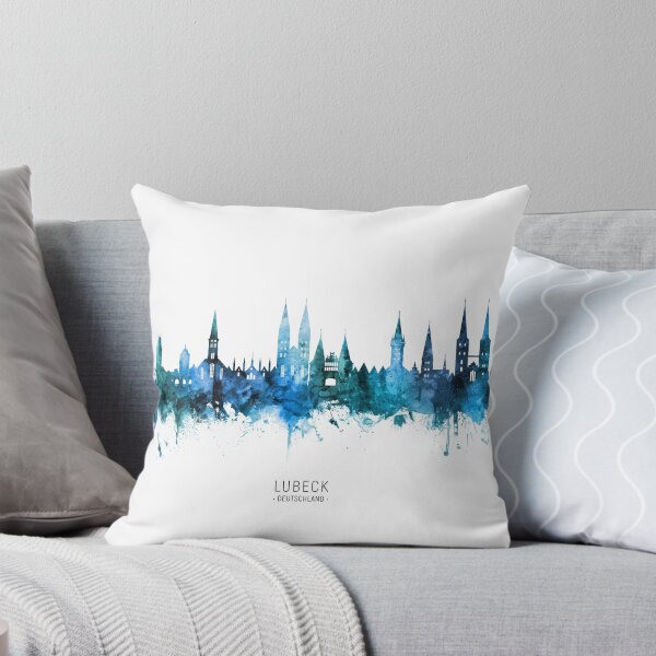 Item preview, Lubeck Germany Skyline designed and sold by ArtPrints.