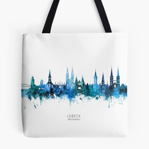 Item preview, Lubeck Germany Skyline designed and sold by ArtPrints.