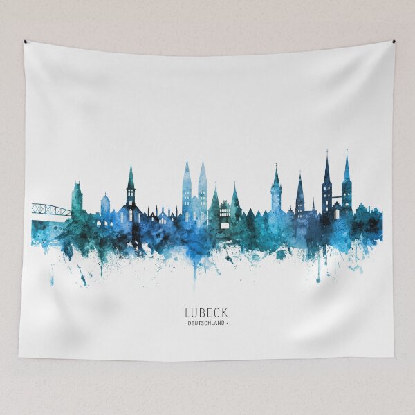 Item preview, Lubeck Germany Skyline designed and sold by ArtPrints.