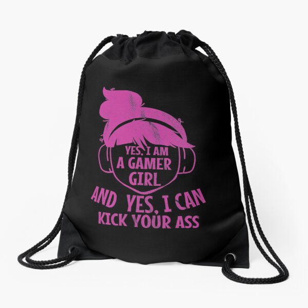 Gamer Girl Gift For Gamer Women Drawstring Bag