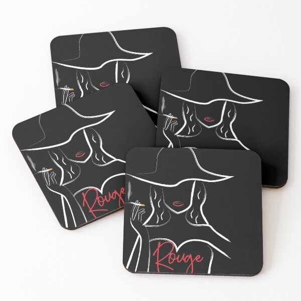 Item preview, Rouge outlined woman smoking designed and sold by Jake Purcell.