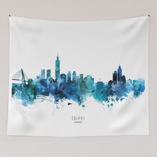 Item preview, Taipei Taiwan Skyline designed and sold by ArtPrints.