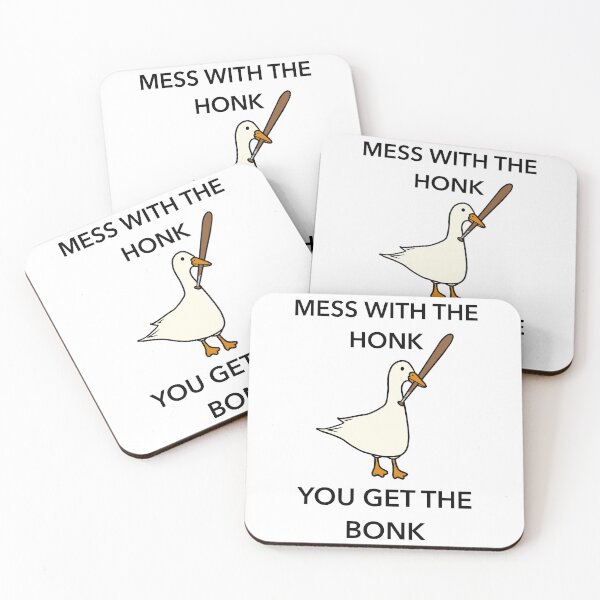 Honk Bonk! Coasters (Set of 4)