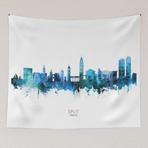 Item preview, Split Croatia Skyline designed and sold by ArtPrints.