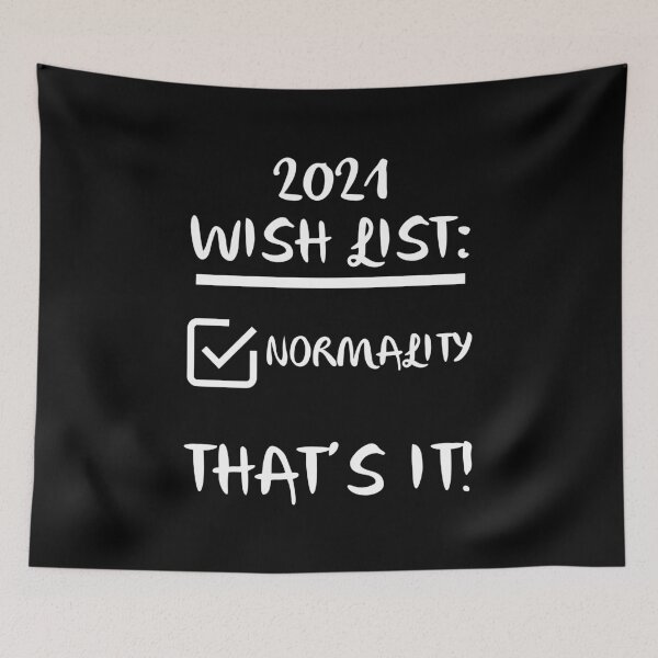 Item preview, Wish List 2021 Normality End Lockdown Coronavirus designed and sold by IBMClothing.