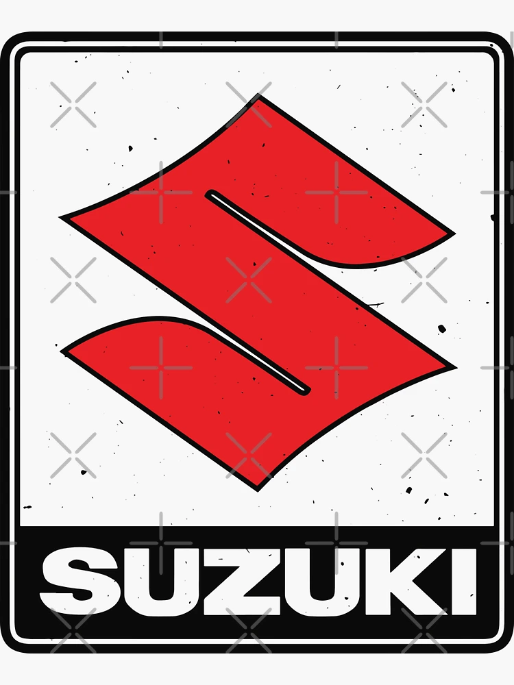 Sticker for Sale mit Suzuki Motorräder Vintage 70er Logo von