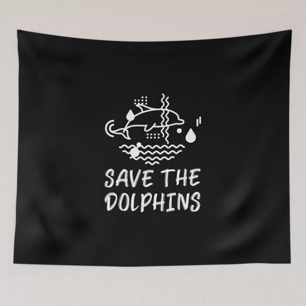 Item preview, Save the Dolphins White designed and sold by quoteology.