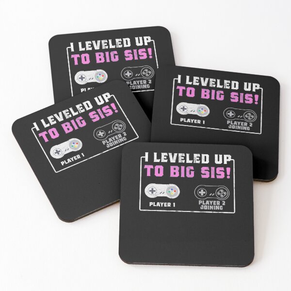 Item preview, Level Up Gamer Player Big Sis Sister Gift designed and sold by Pubi.