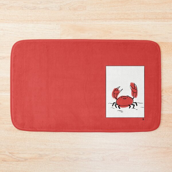 Red Crab Bath Mat